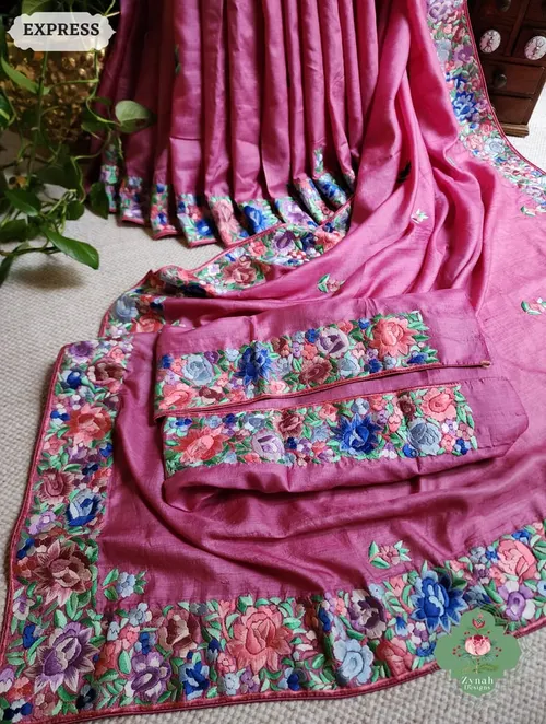 Handcrafted Pure Munga Tussar Silk Saree – Heritage Weave & Natural Sheen